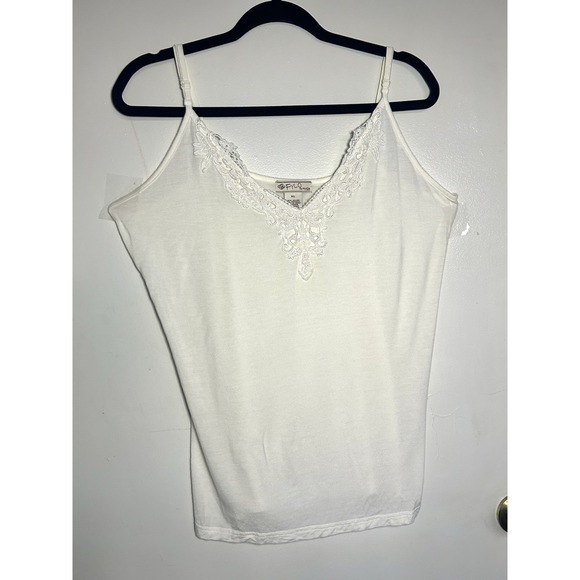 FYLO Tops - Fylo Woman's Tank Top Y2K Cottage Core Romantic‎ Bohemian Adjustable Strap XL